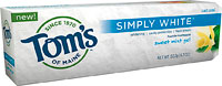 TOM'S OF MAINE: Sweet Mint Simply White Toothpaste Gel 4.7 oz 4.7 OZ